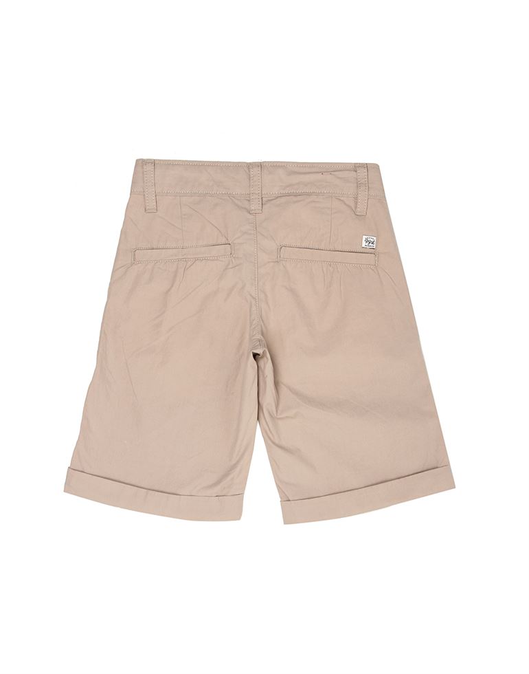 Pepe Jeans Boys Solid Beige Shorts